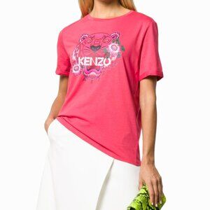 Kenzo Passion Flower Tiger T-shirt Women's Size Medium